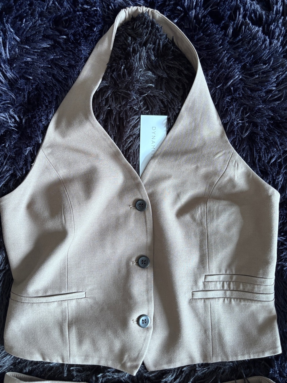 Dynamite Tan Halter Vest